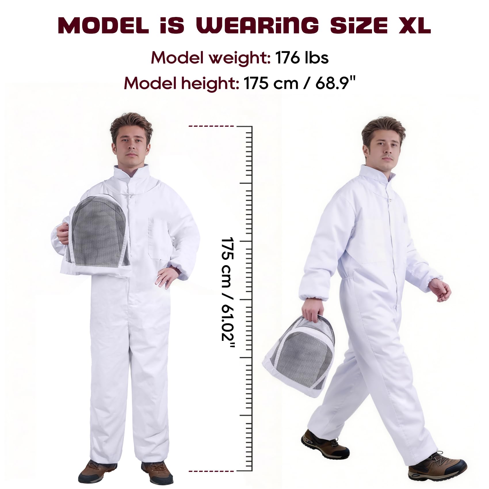 LONGADS kit empaquetado traje y guantes lista para trabajo