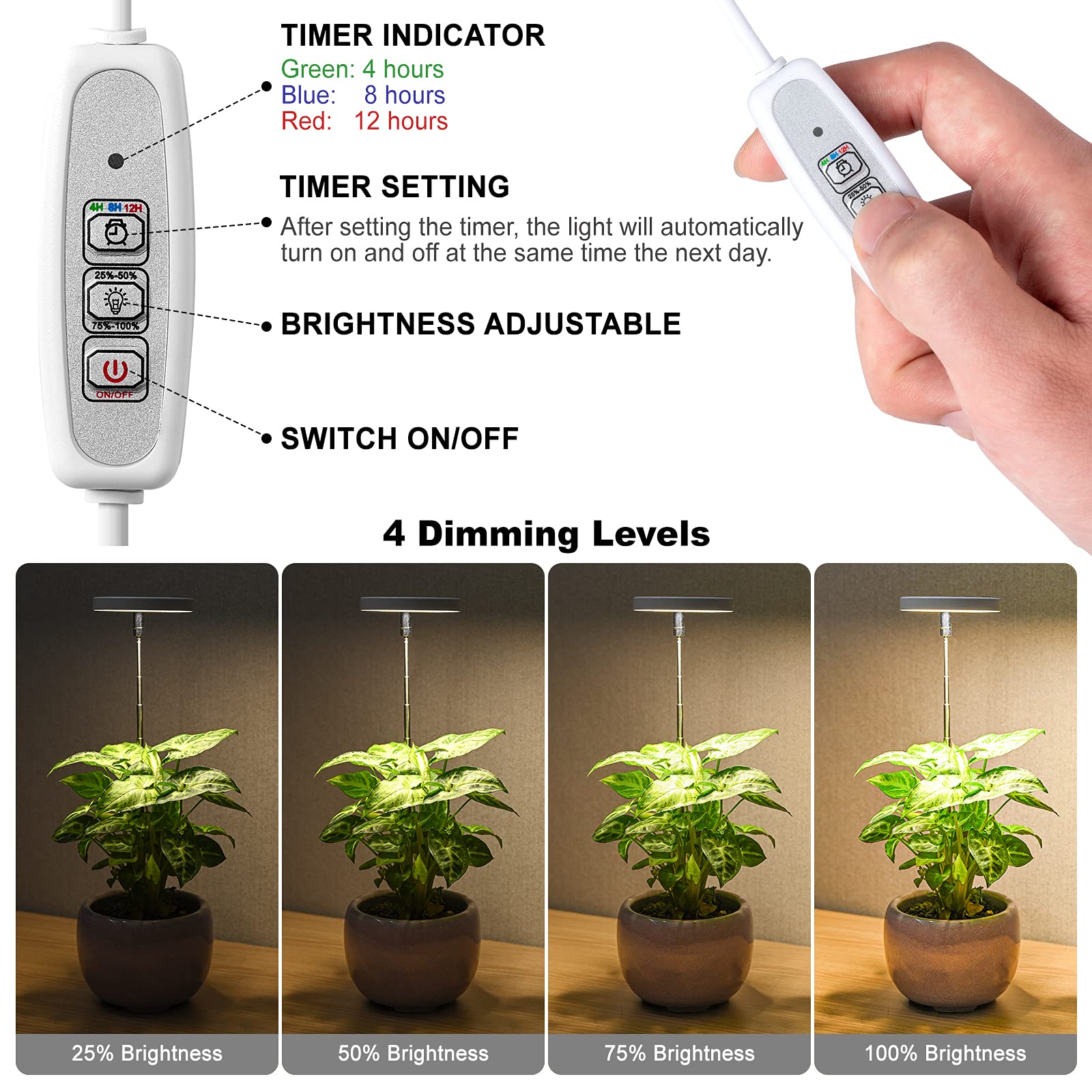 LORDEM brazo telescópico ajustable para adaptar altura y luz