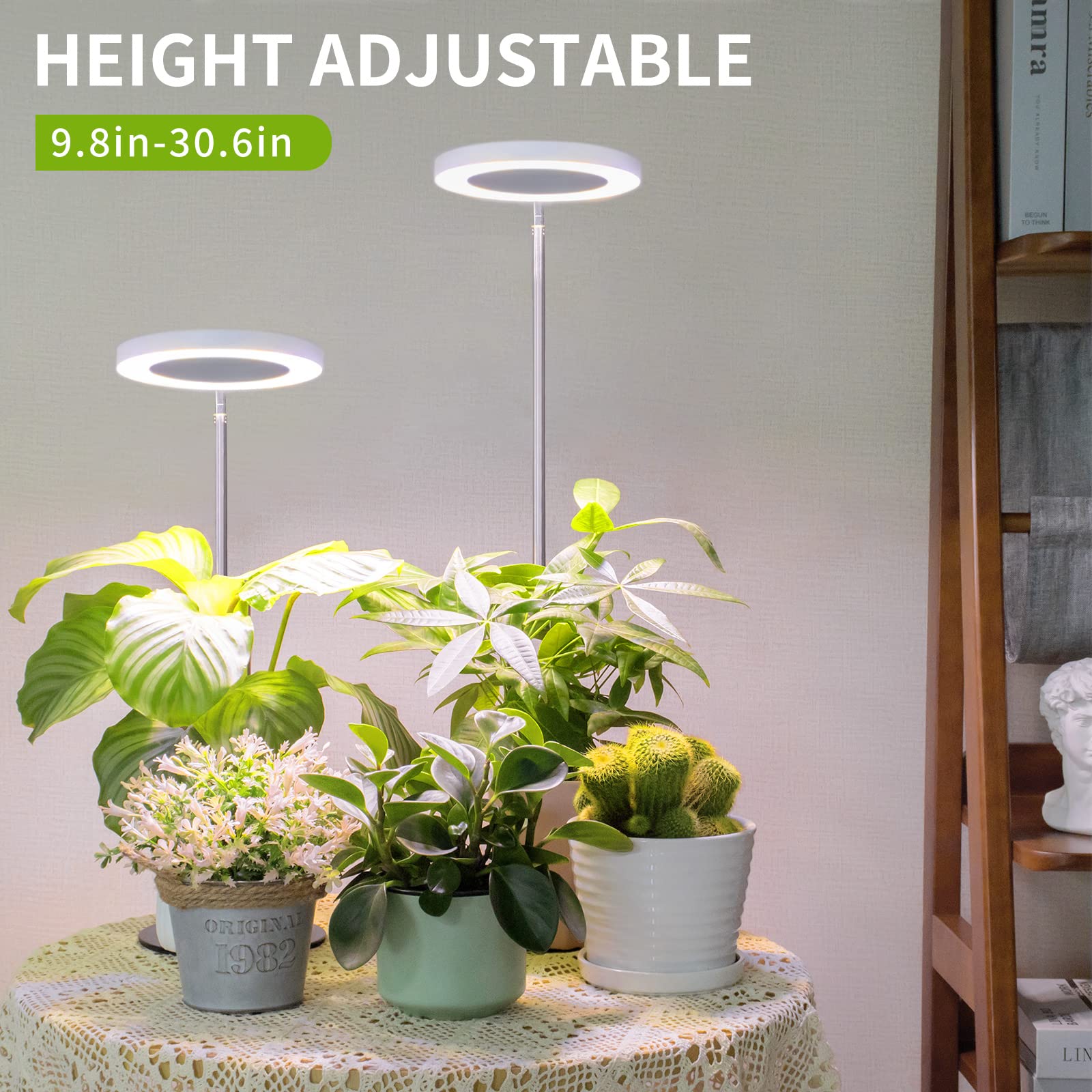 LORDEM primer plano de los 72 LED que ofrece espectro completo para crecimiento sano