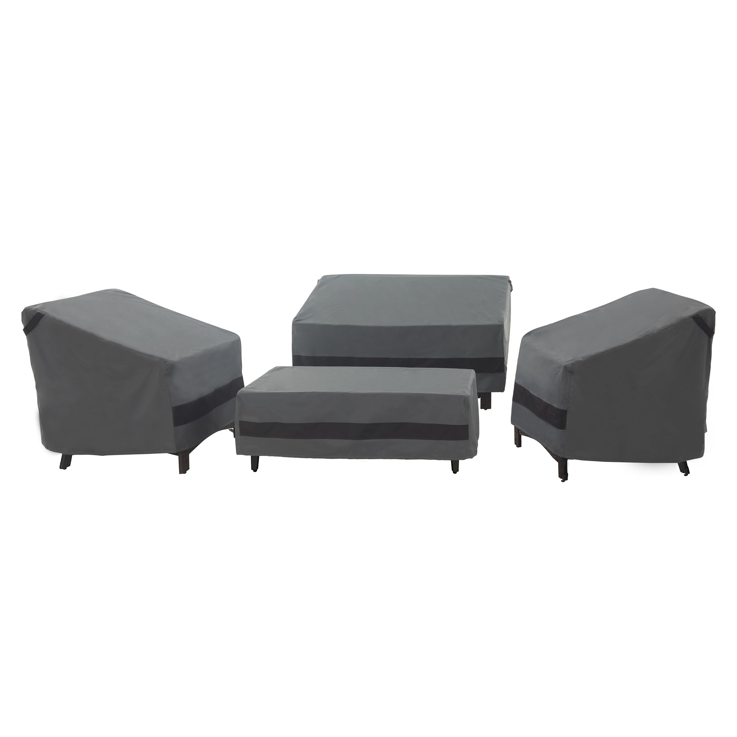 Loriano vista frontal del set 4 piezas protegiendo muebles, protección completa