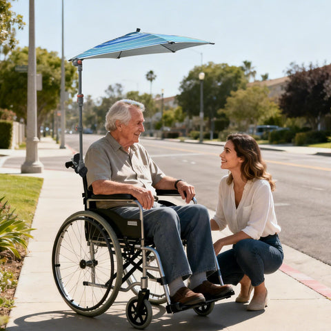 LOTTAFUN funda de transporte con la sombrilla plegada para fácil guardado y traslado