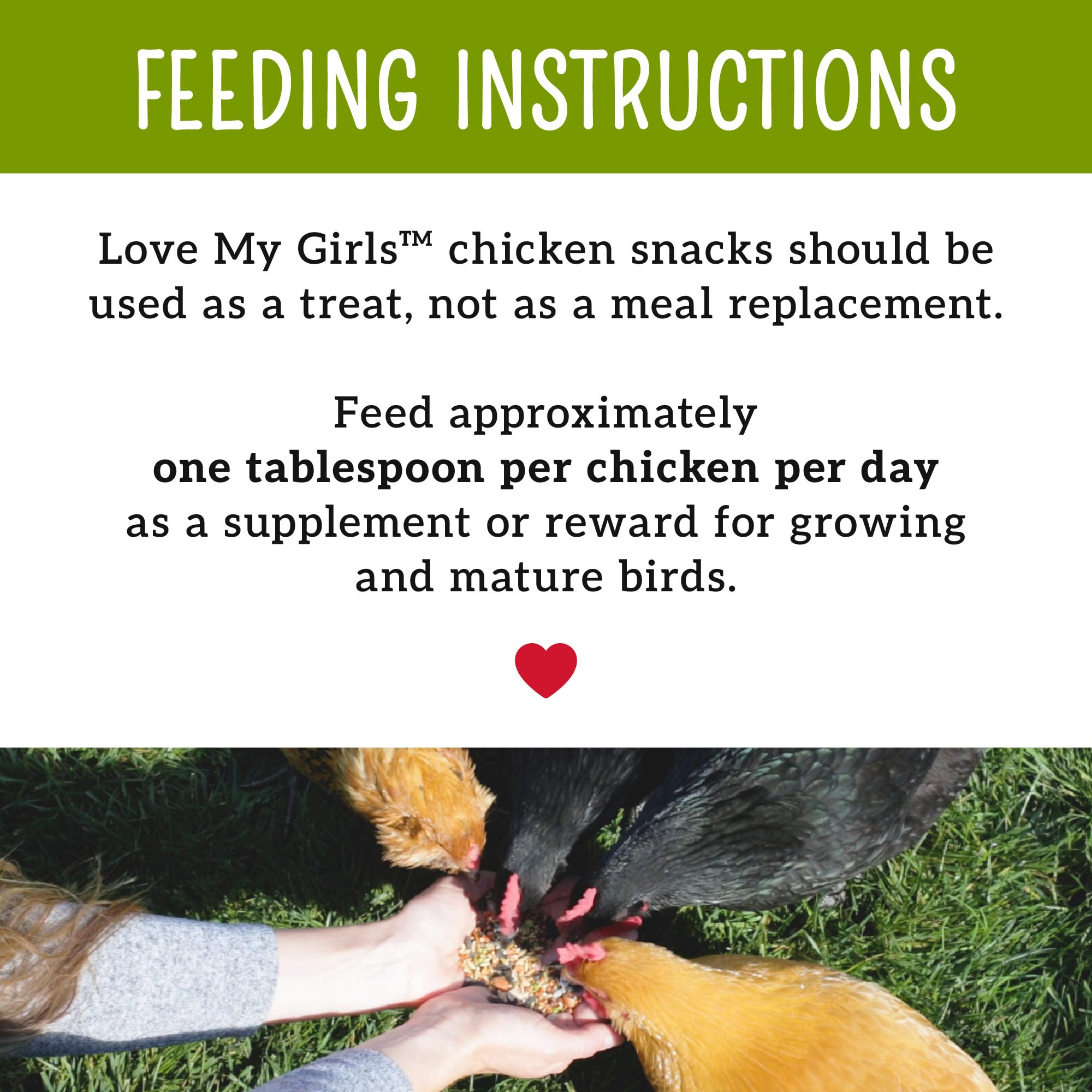 Love My Girls etiqueta nutricional enfocada, información clara para cuidadores