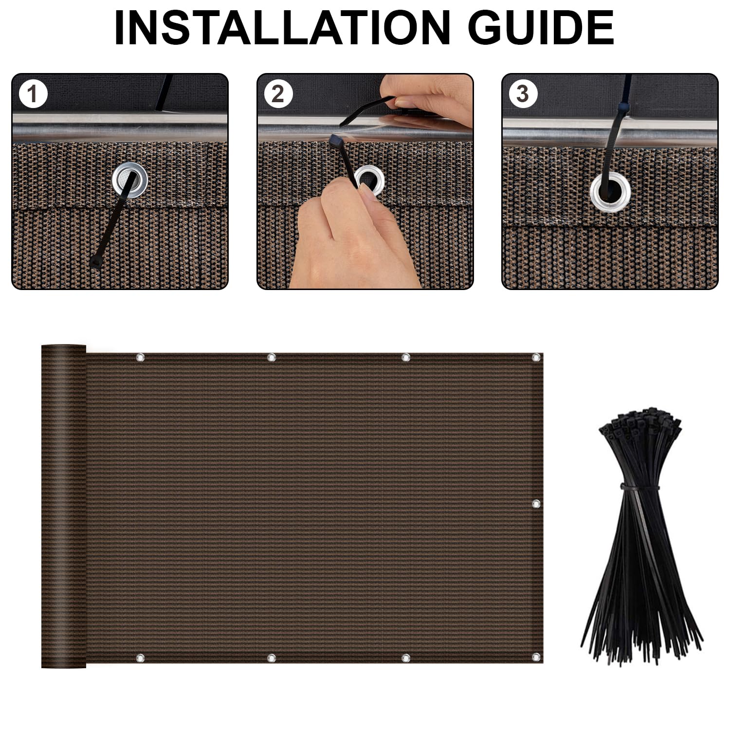LOVE STORY primer plano del tejido HDPE que resalta ventilación y durabilidad
