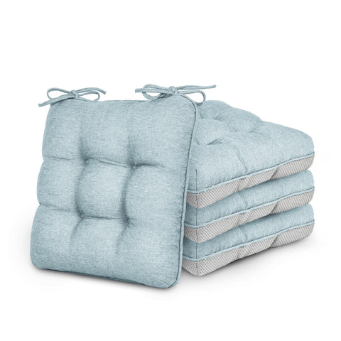 Love's cabin set de cuatro cojines azul claro para mayor confort