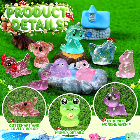 LOVEXIRAN figuras dentro de un acuario aportando color y puntos focales decorativos
