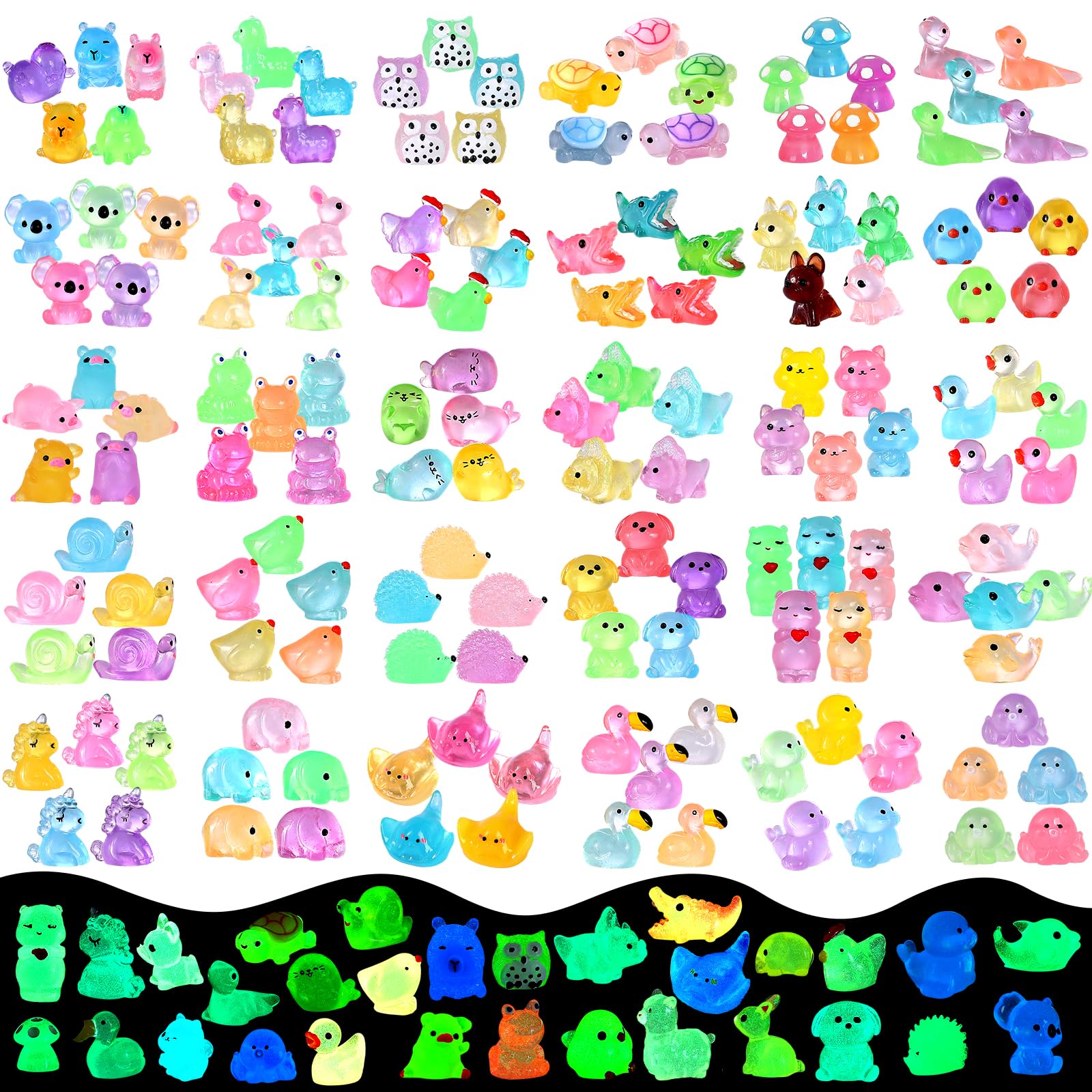 LOVEXIRAN paquete completo de 200 mini animales, variedad para proyectos