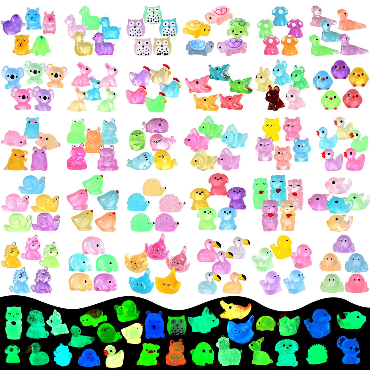 LOVEXIRAN paquete completo de 200 mini animales, variedad para proyectos