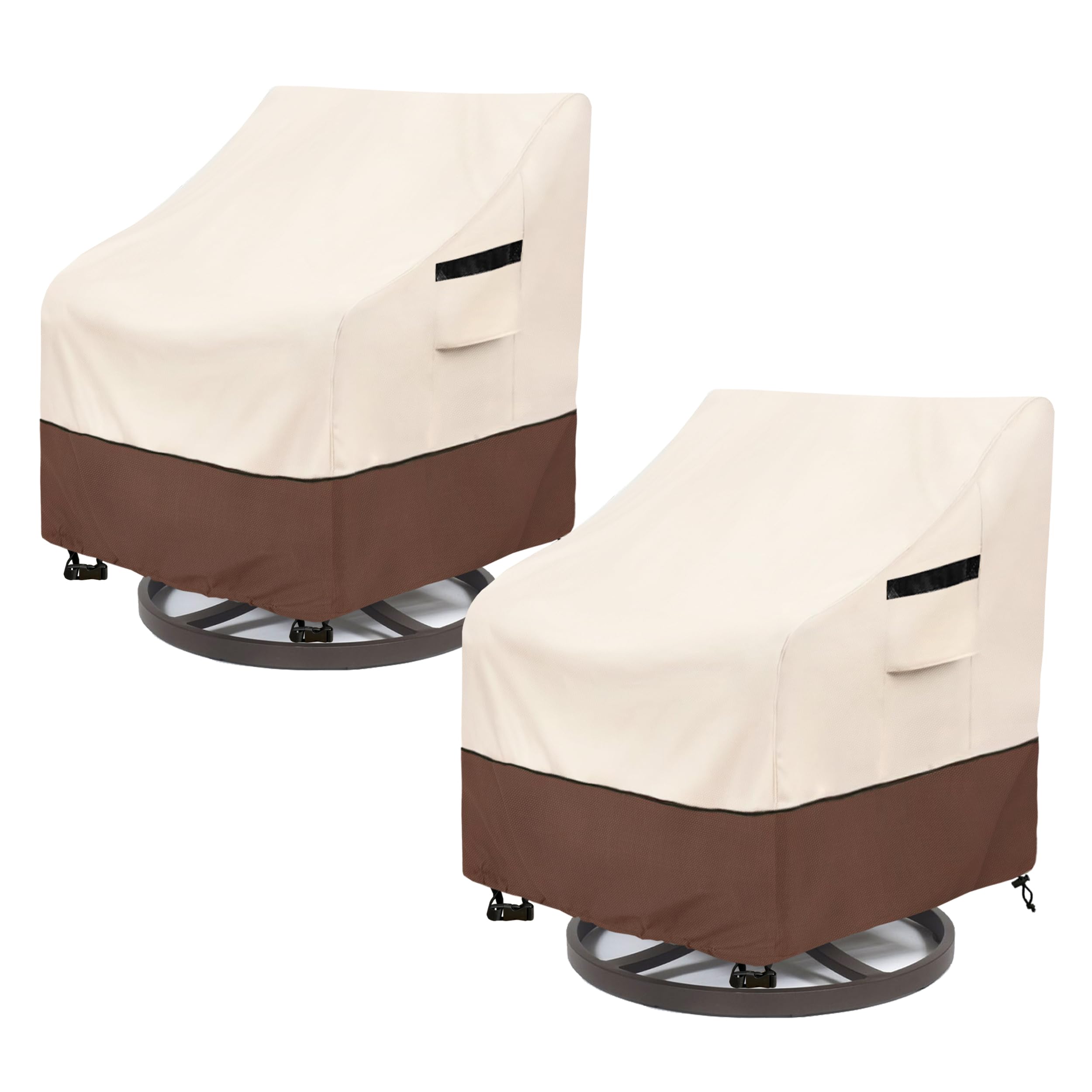 LSongSKY funda frontal cubriendo sillón giratorio, protección visible contra lluvia