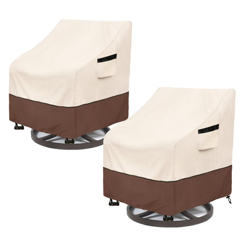 LSongSKY funda frontal cubriendo sillón giratorio, protección visible contra lluvia
