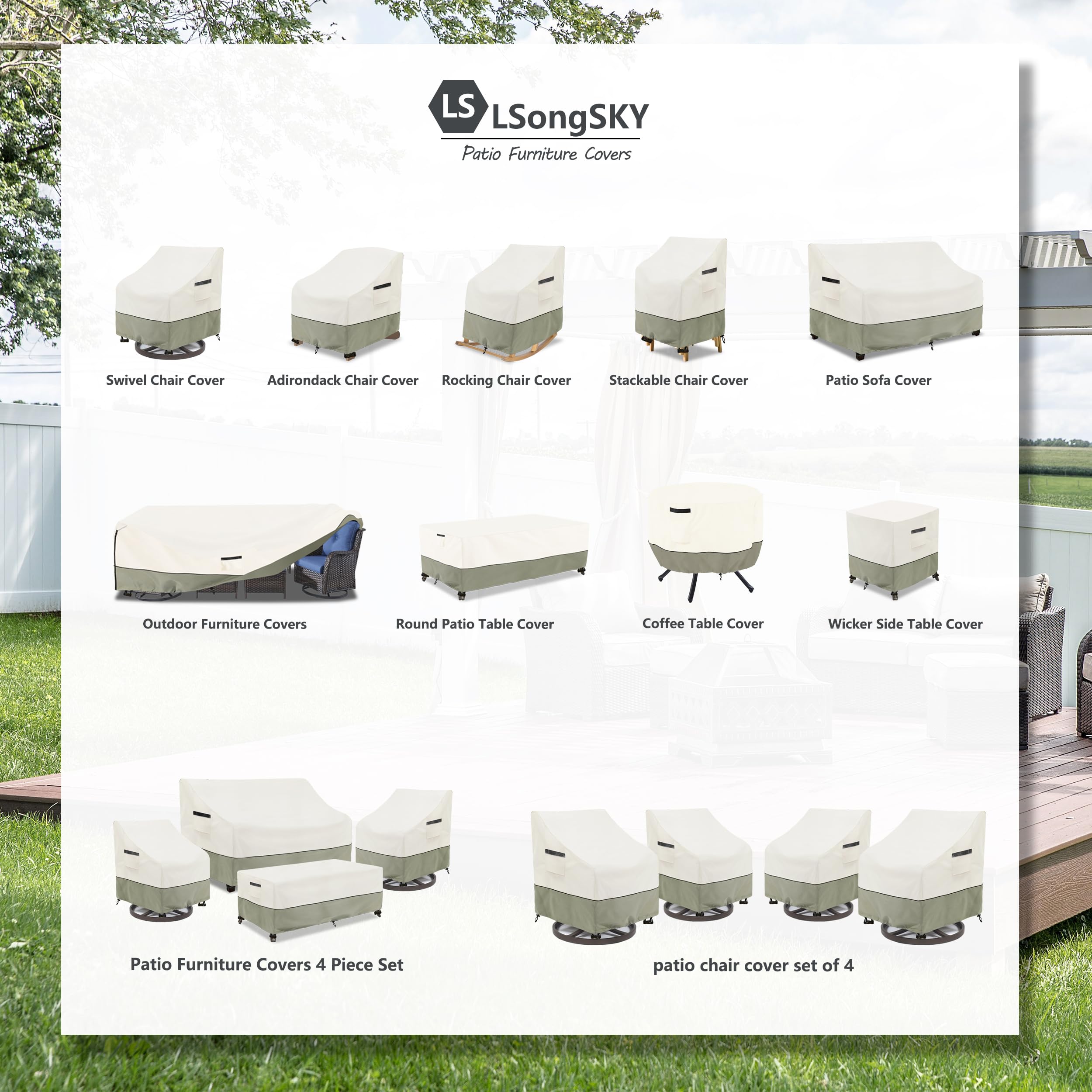 LSongSKY detalle tejido 600D Oxford duradero y resistente al agua