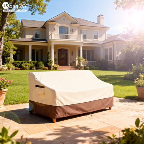 LSongSKY funda en uso en patio protege muebles exteriores