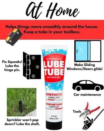 Etiqueta LubeTube con sello grado alimentario PFAS-free, seguridad