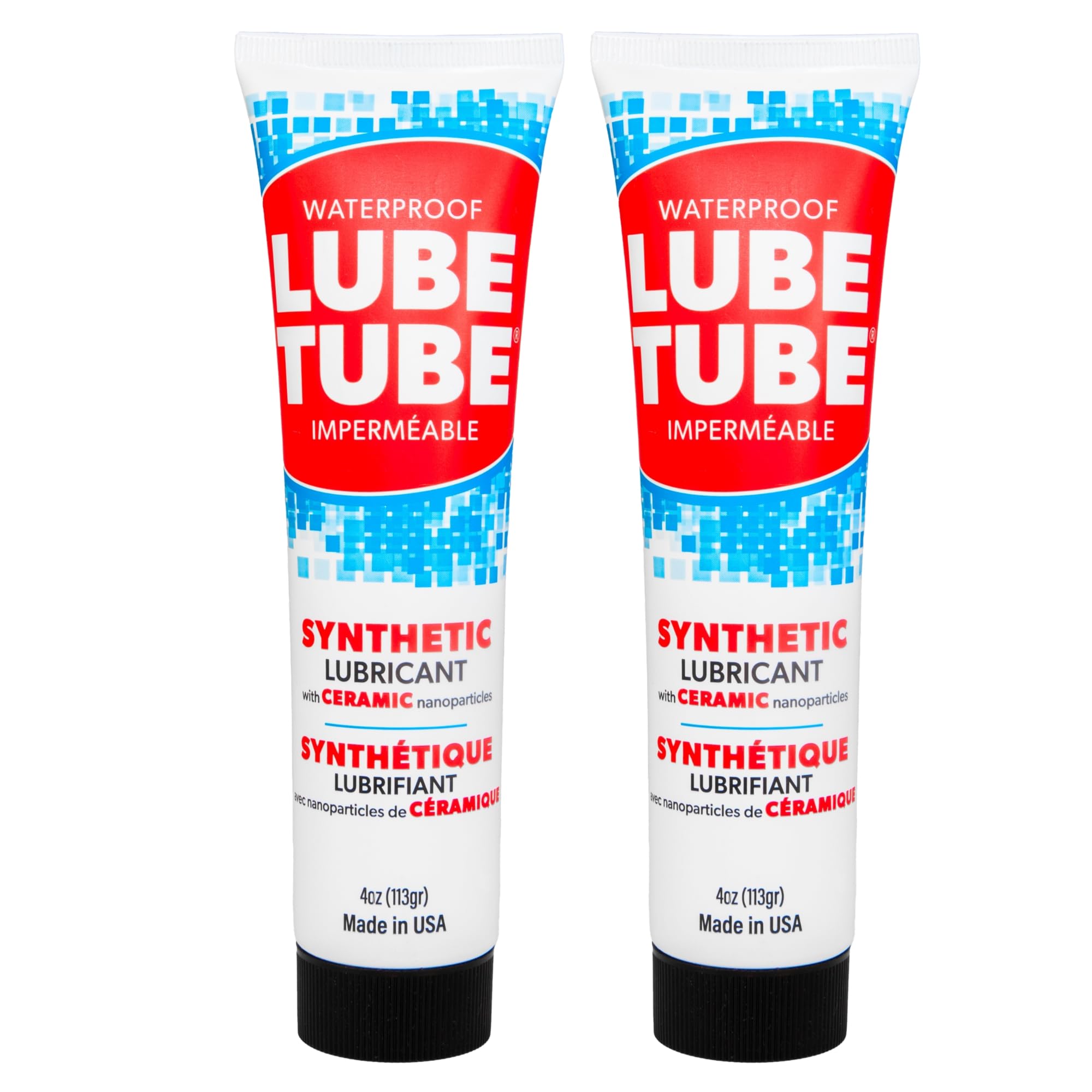 LubeTube envase frontal mostrando etiqueta y tamaño, confianza profesional