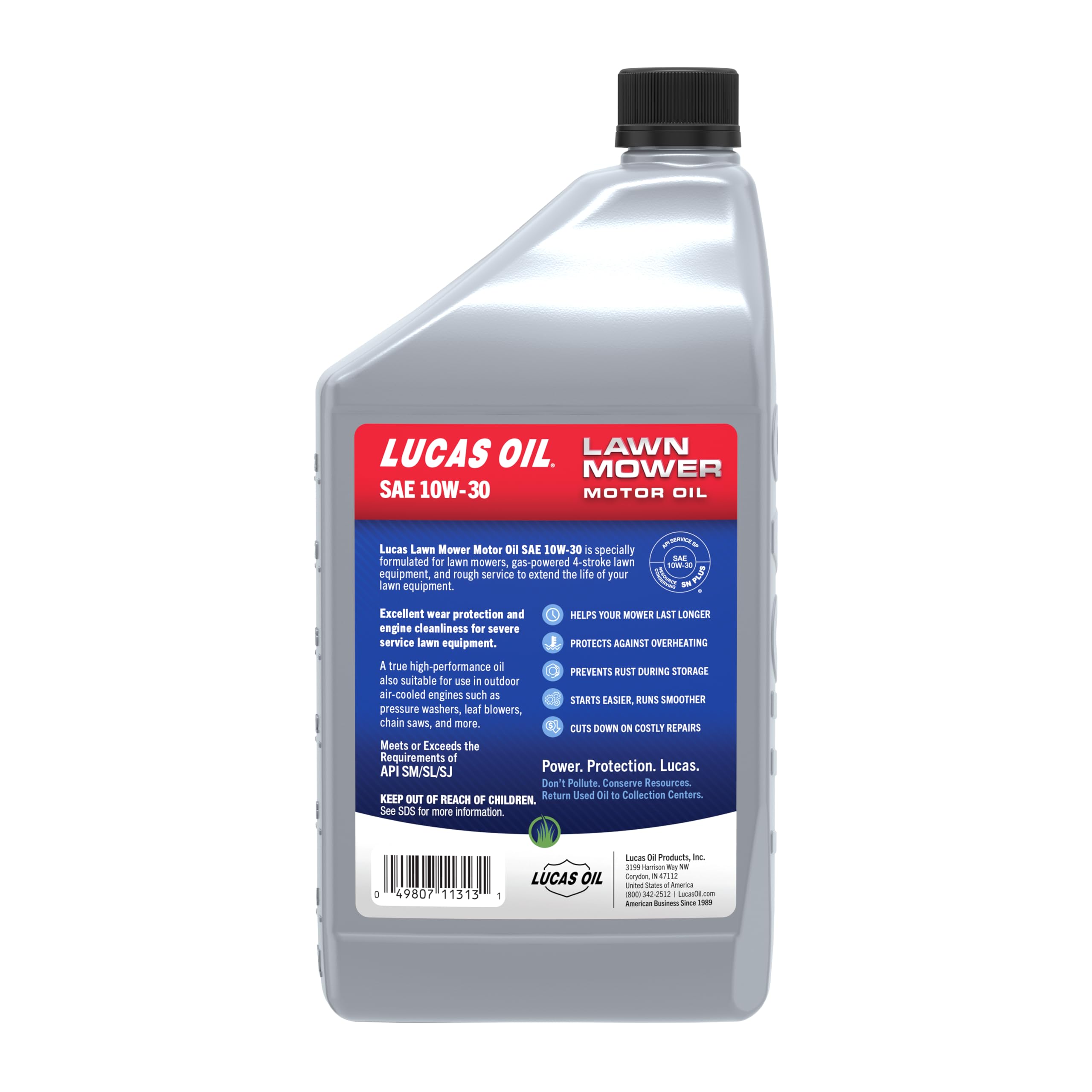 Lucas Oil detalle de textura del aceite SAE 10W-30 que ayuda a reducir desgaste