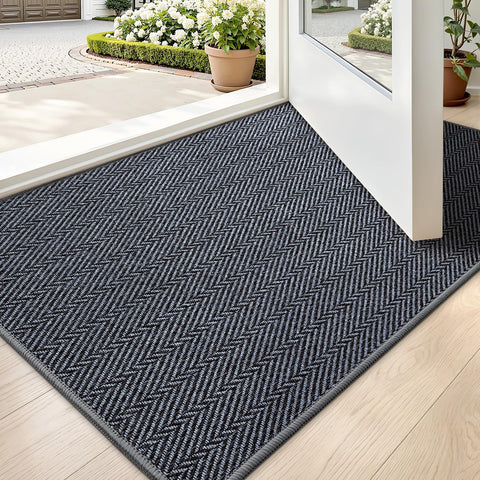 LUMI felpudo frontal gris pizarra, diseño elegante y discreto