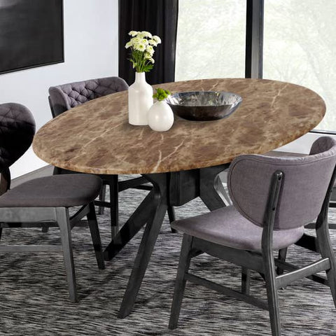 LUSHVIDA mesa de comedor ambientada, aspecto decorativo y protección