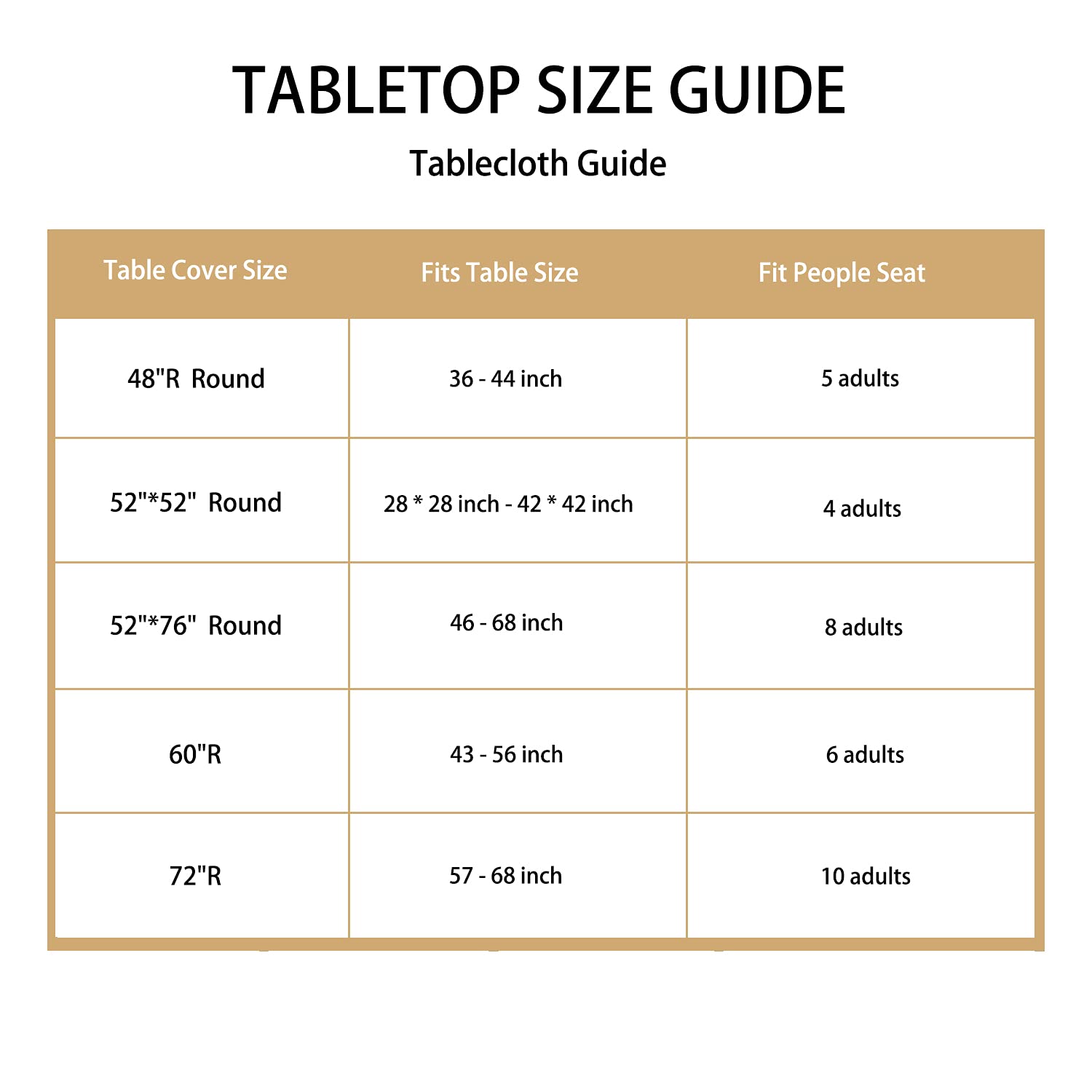 LUSHVIDA comparación con mesa para ver tamaño y ajuste seguro
