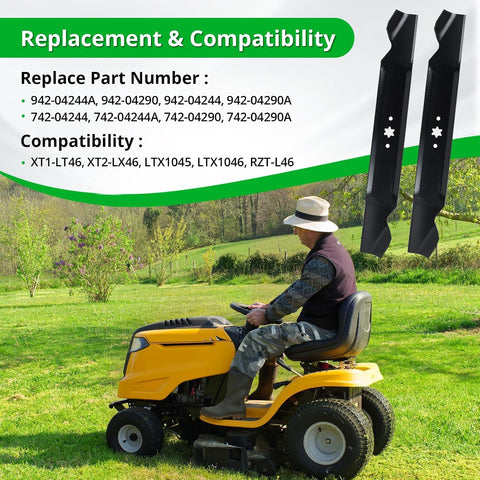 luxlead cuchilla junto a regla mostrando longitud exacta 23-1/4"