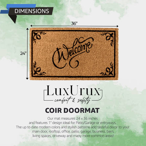 LuxUrux primer plano fibra de coco mostrando textura que arrastra suciedad