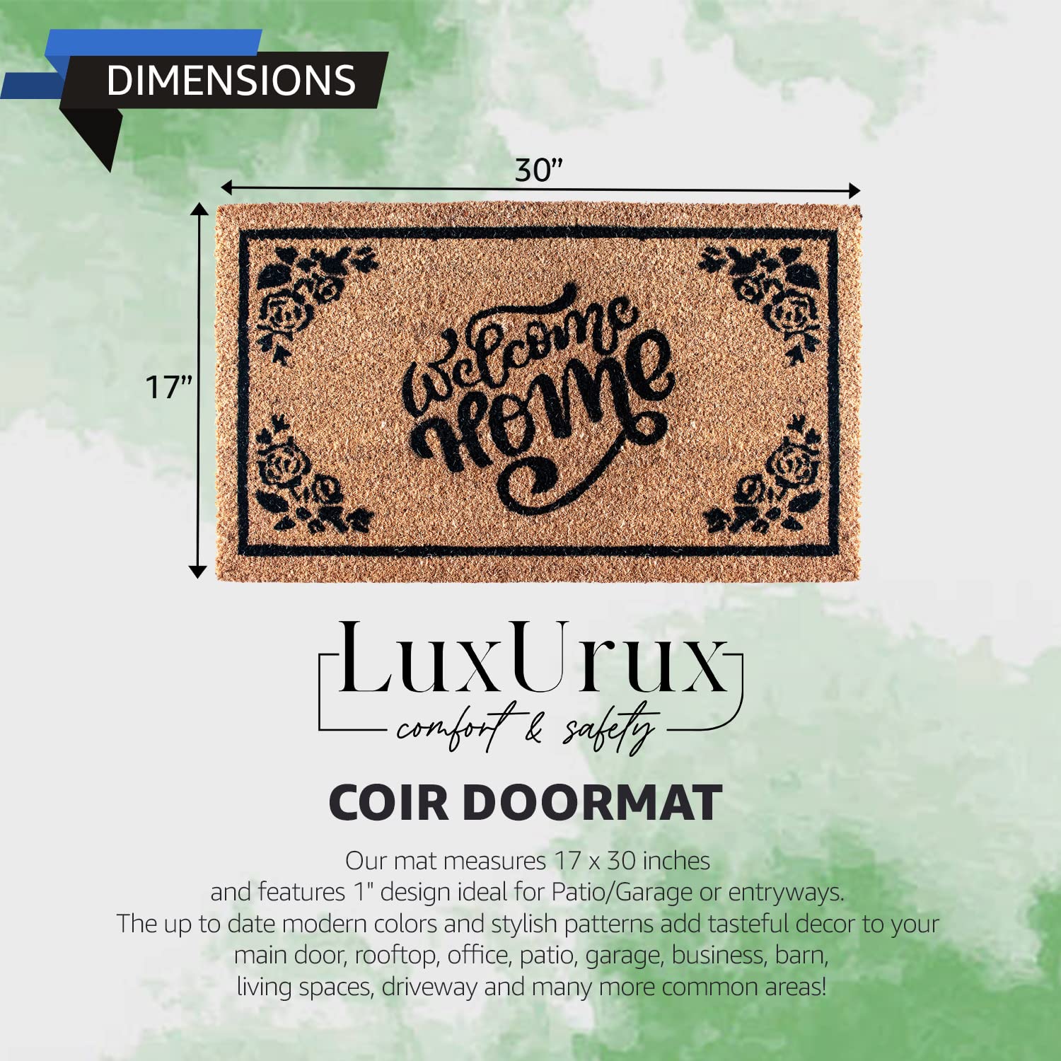 LuxUrux primer plano de fibras de coco con textura que facilita raspado