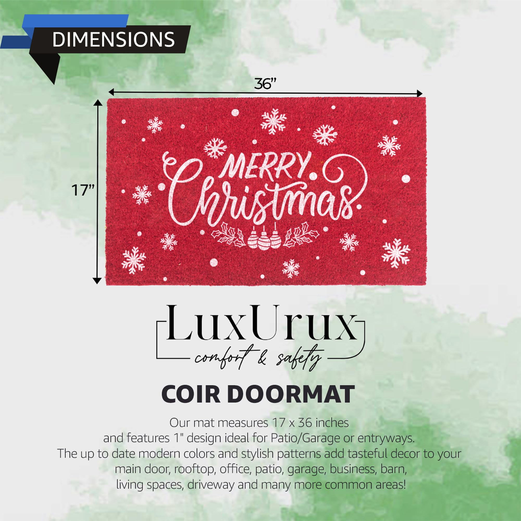 LuxUrux primer plano de fibras de coir que atrapan suciedad