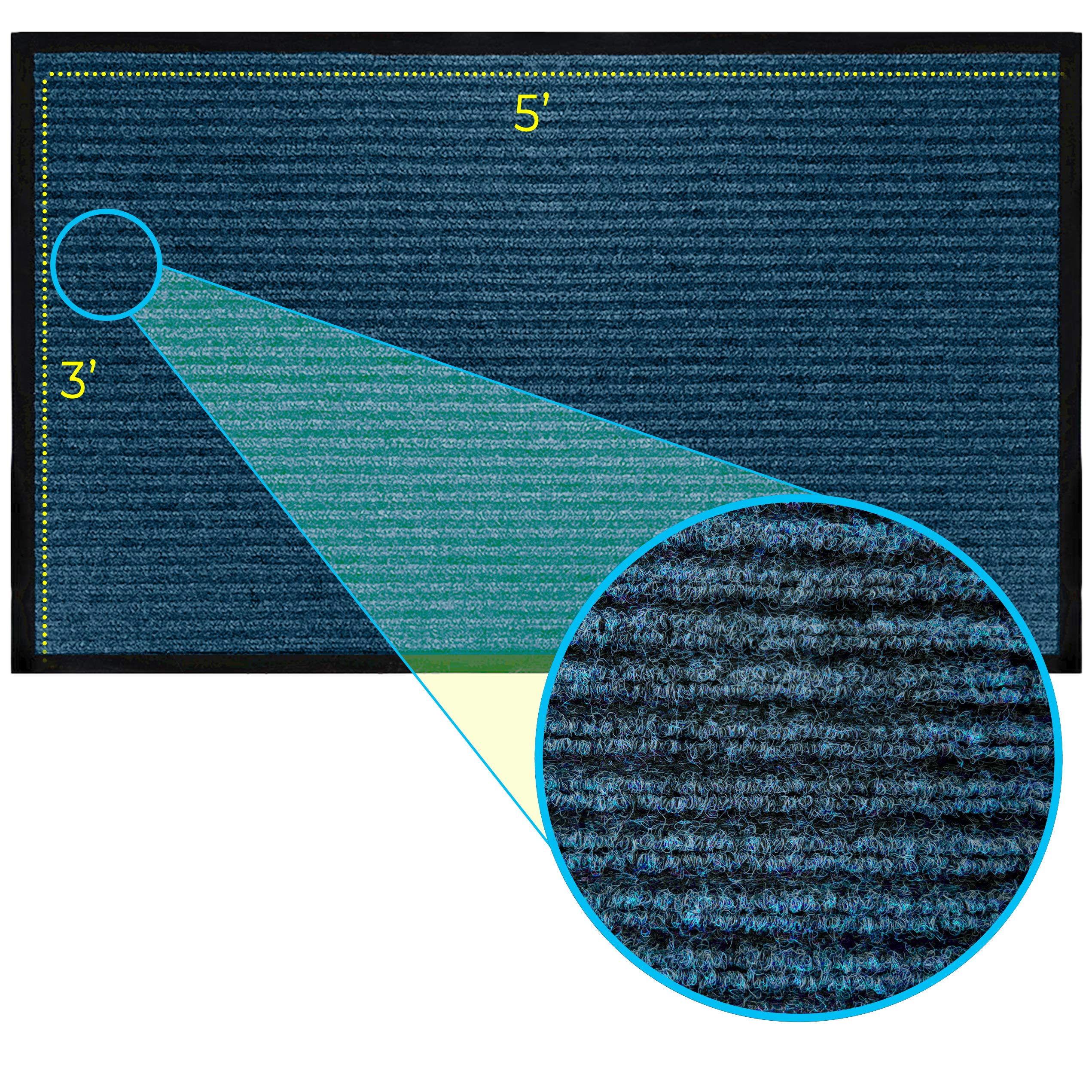 LuxUrux textura de caucho resistente que atrapa suciedad eficazmente