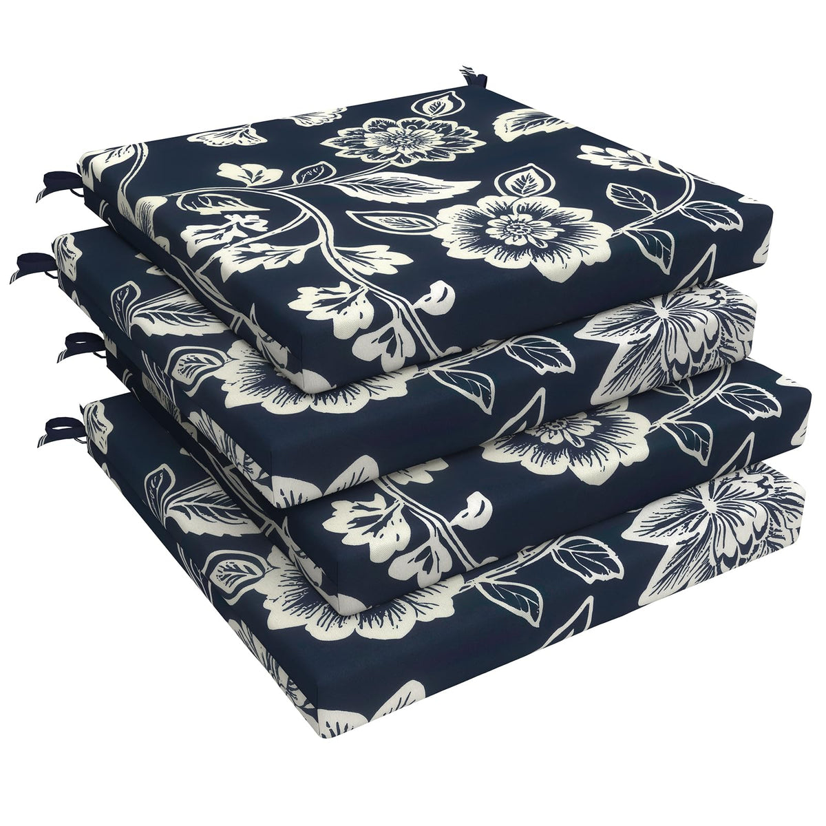 LVTXIII cojin frontal Vines Navy mostrando color y forma, mayor comodidad