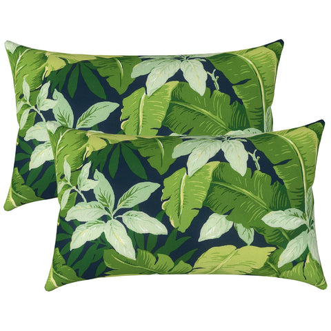 LVTXIII cojín frontal jungle leaves mostrando diseño y color