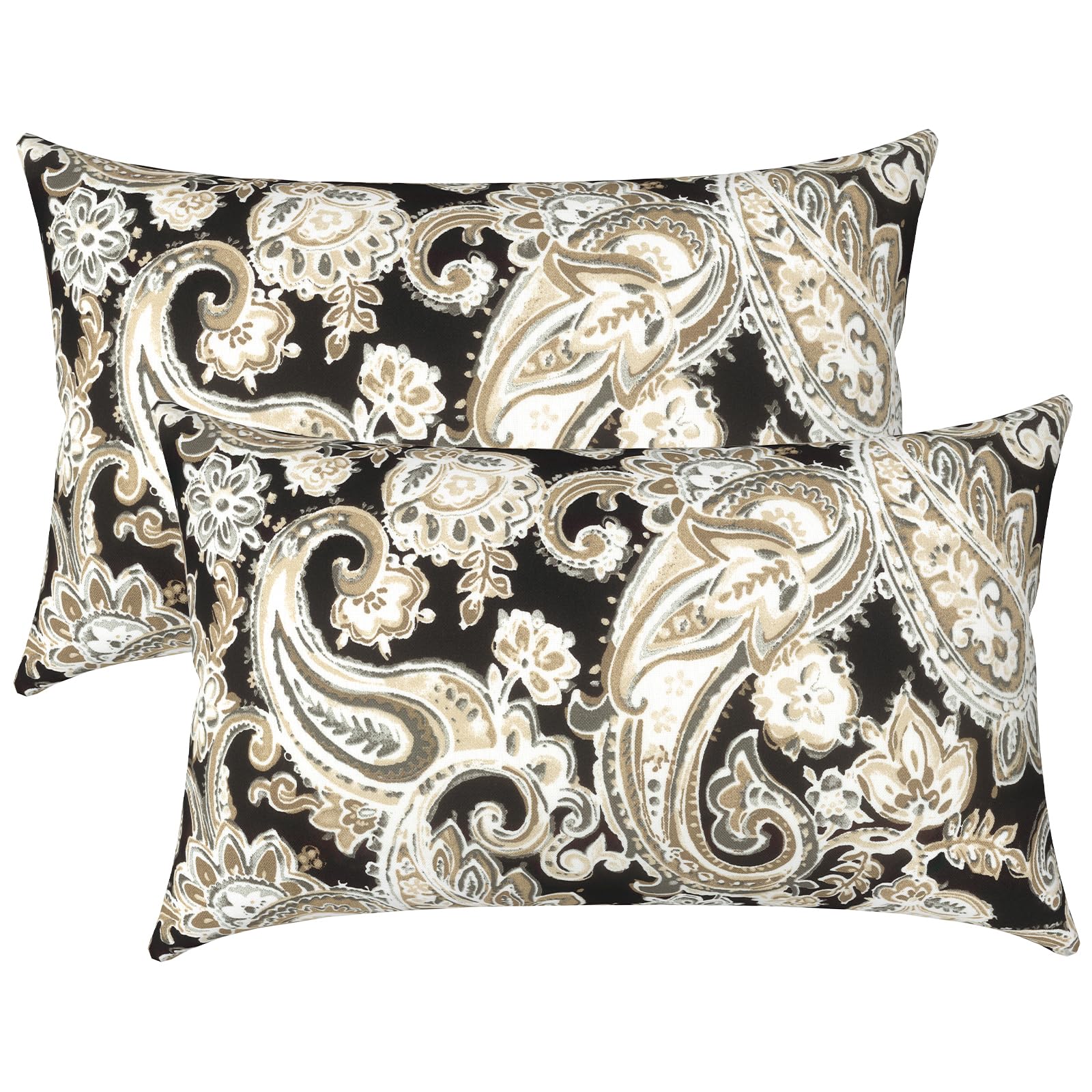 LVTXIII cojin paisley frontal mostrando diseño elegante y resistencia