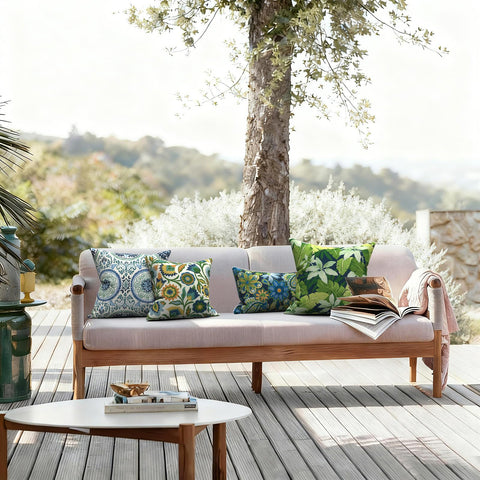 LVTXIII detalle del estampado de hojas tropicales atractivo y moderno