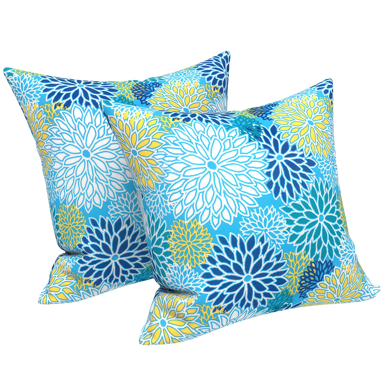 LVTXIII funda frontal azul dahlia mostrando color y patrón vibrante