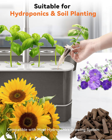 LYKOCLEAN pods junto a una mano para comparar tamaño y facilidad de manejo