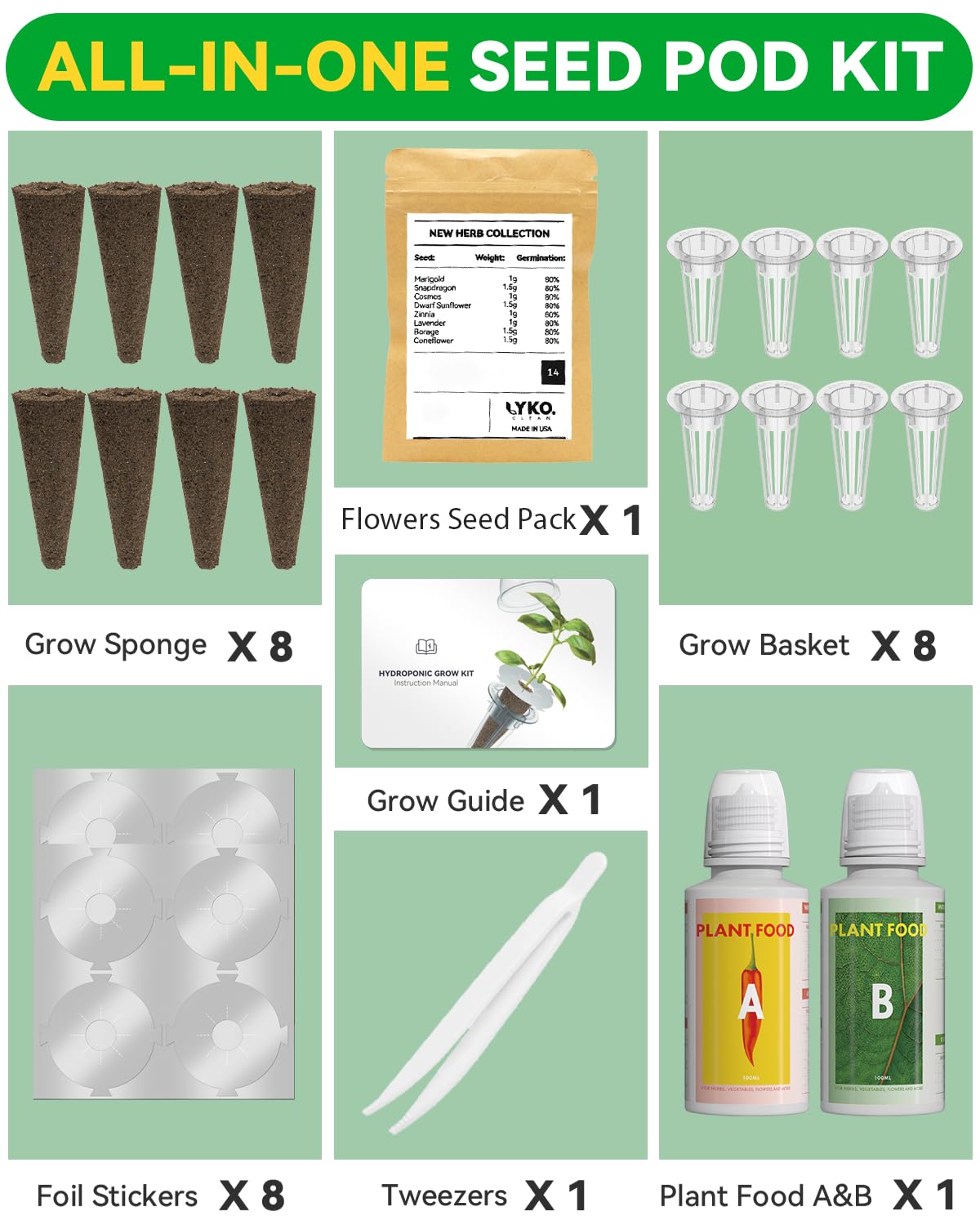LYKOCLEAN esponja de turba biológica en primer plano para germinación óptima