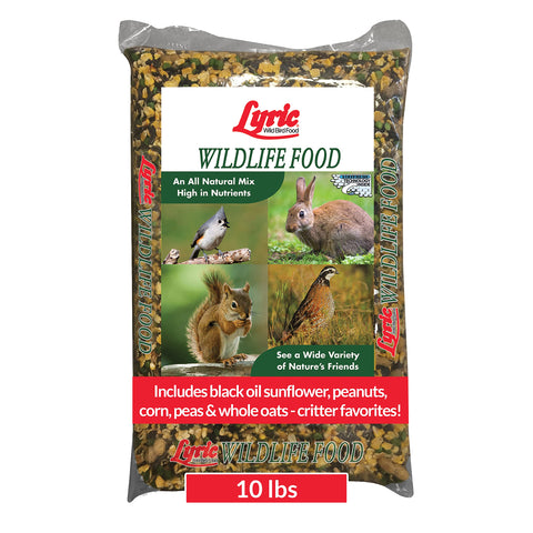 Lyric frente del empaque mostrando 10 lb y mezcla nutritiva