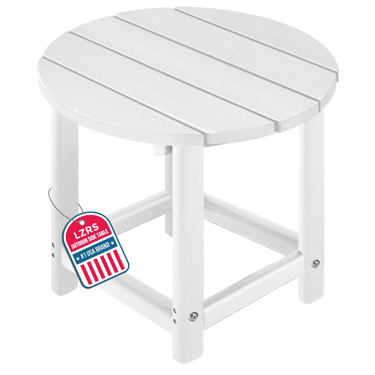 LZRS vista frontal de la mesa auxiliar mostrando diseño y estabilidad