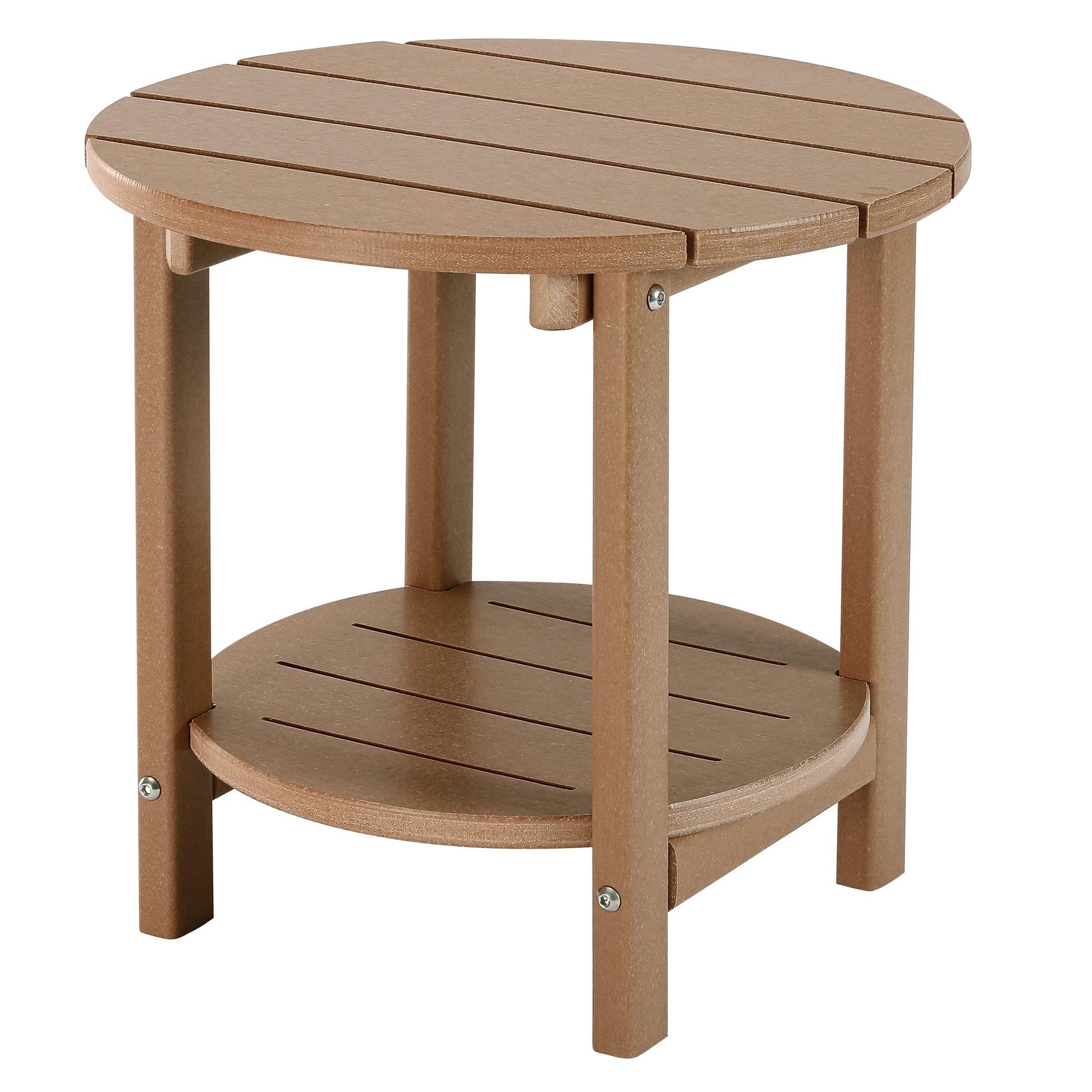 LZRS mesa lateral frontal mostrando diseño teak y durabilidad