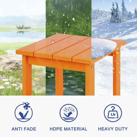 LZRS mesa junto a silla Adirondack para comodidad exterior