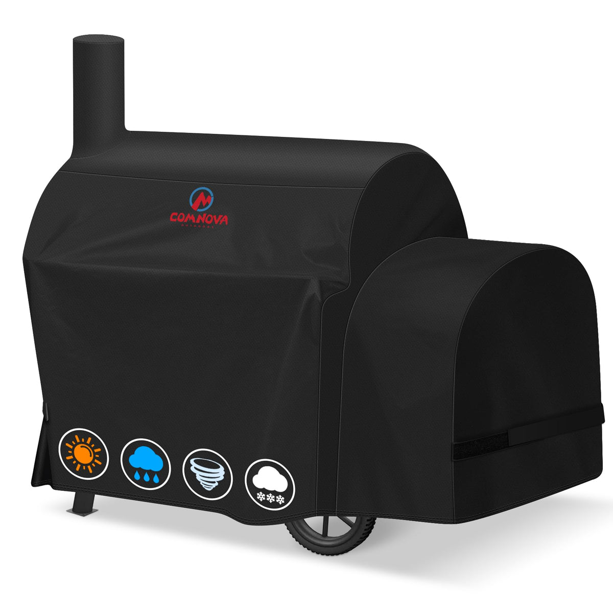 M COMNOVA OUTDOORS funda frontal mostrando ajuste protector y cobertura completa