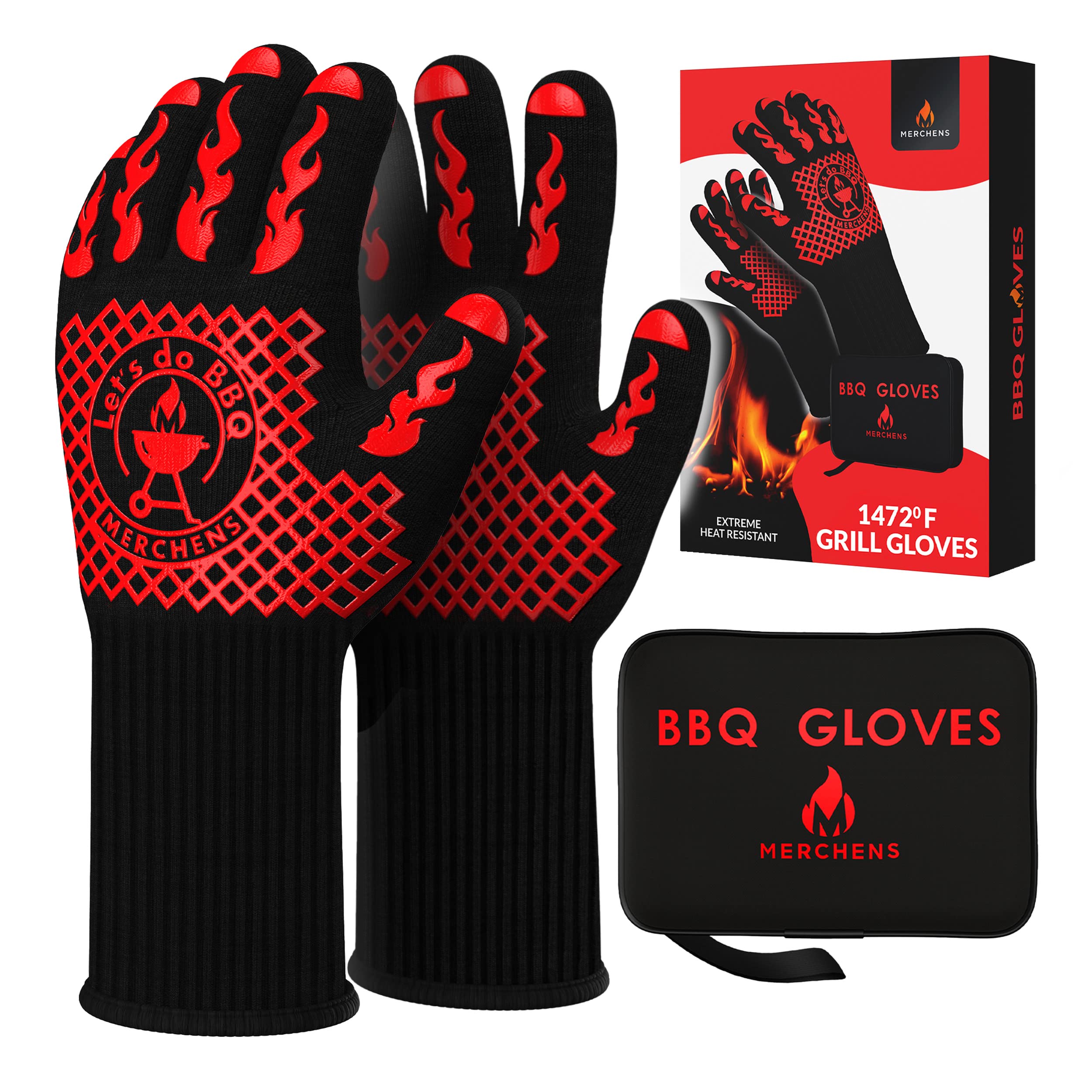 M MERCHENS guantes frontal mostrando diseño y protección