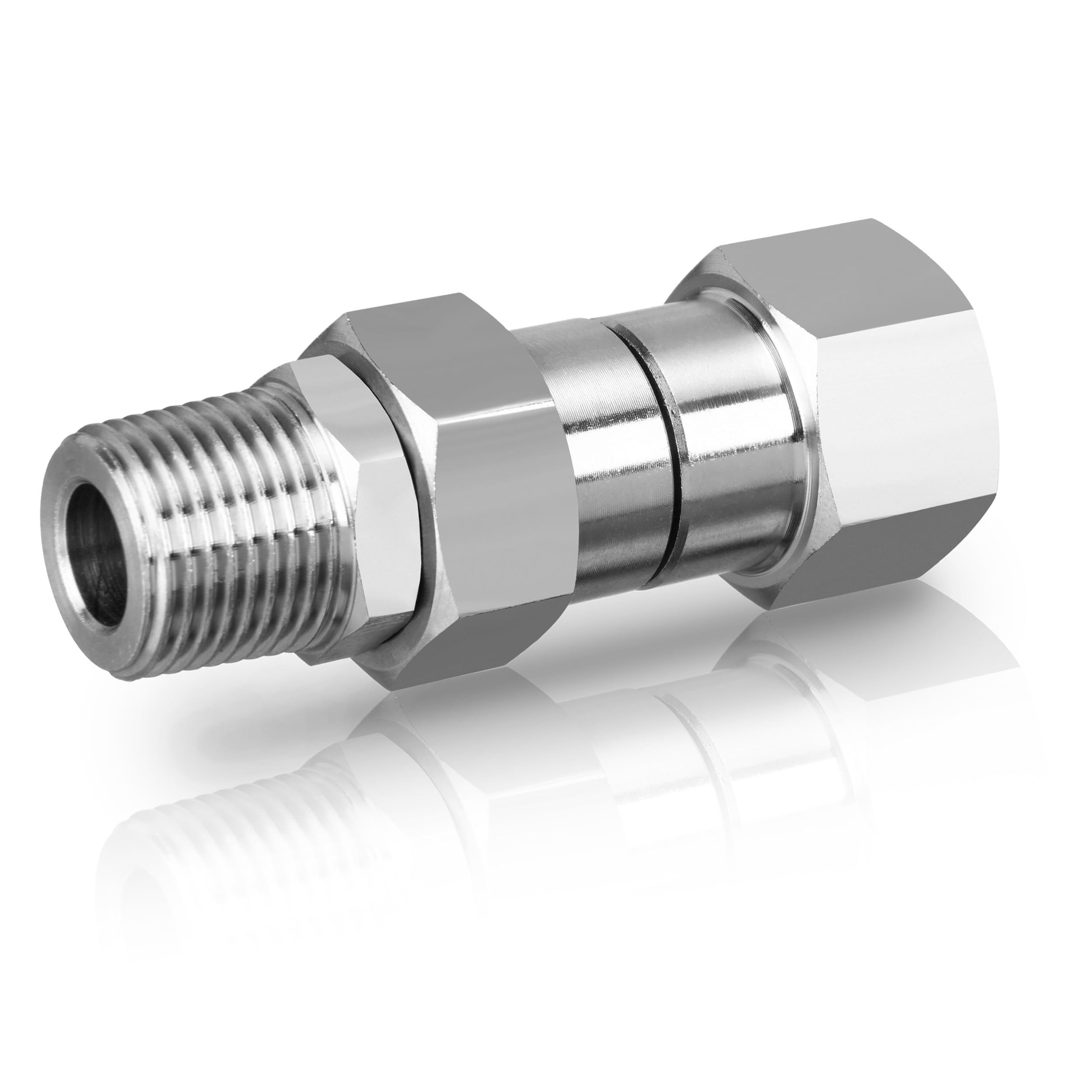 M MINGLE rosca 3/8 NPT en detalle, garantiza ajuste seguro