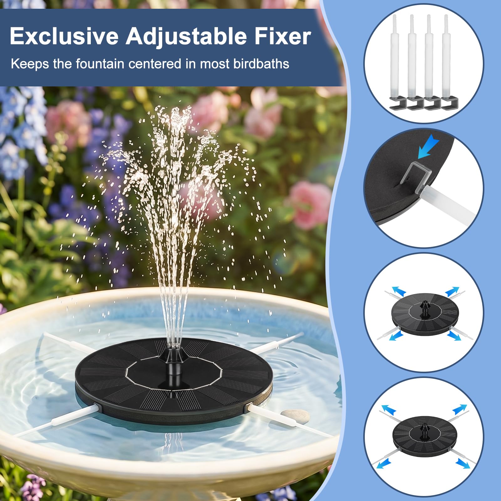 Mademax conjunto de ocho boquillas intercambiables para distintos chorros