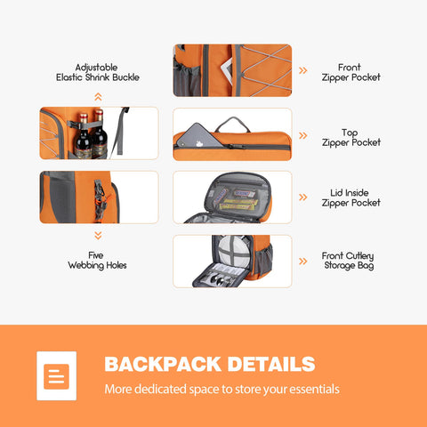 Maelstrom interior con bolsa organizadora de cubiertos y platos