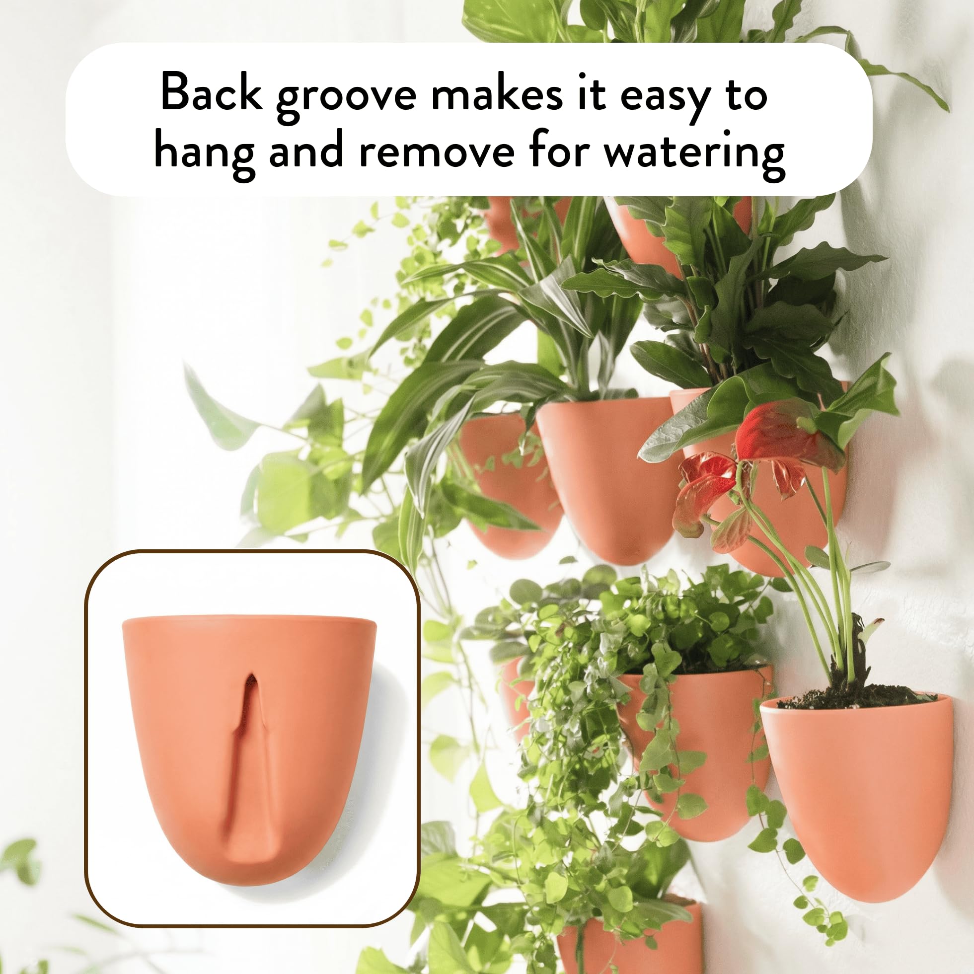 Make Good macetas PlantPod Luxe instaladas en salón aportando verdor fácil