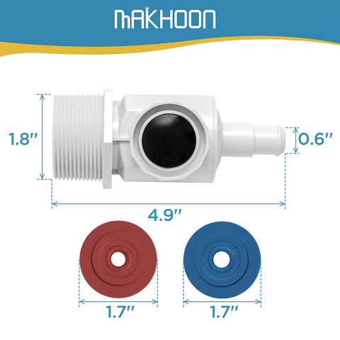 MAKHOON vista lateral del conector UWF con sello para evitar fugas