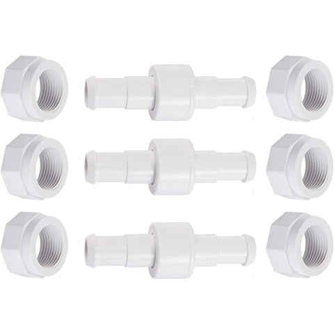 MAKHOON vista frontal del D20 hose swivel en su empaque, repuesto fácil de instalar