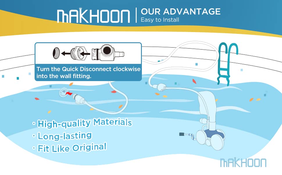 MAKHOON comparación de tamaño para instalación fácil