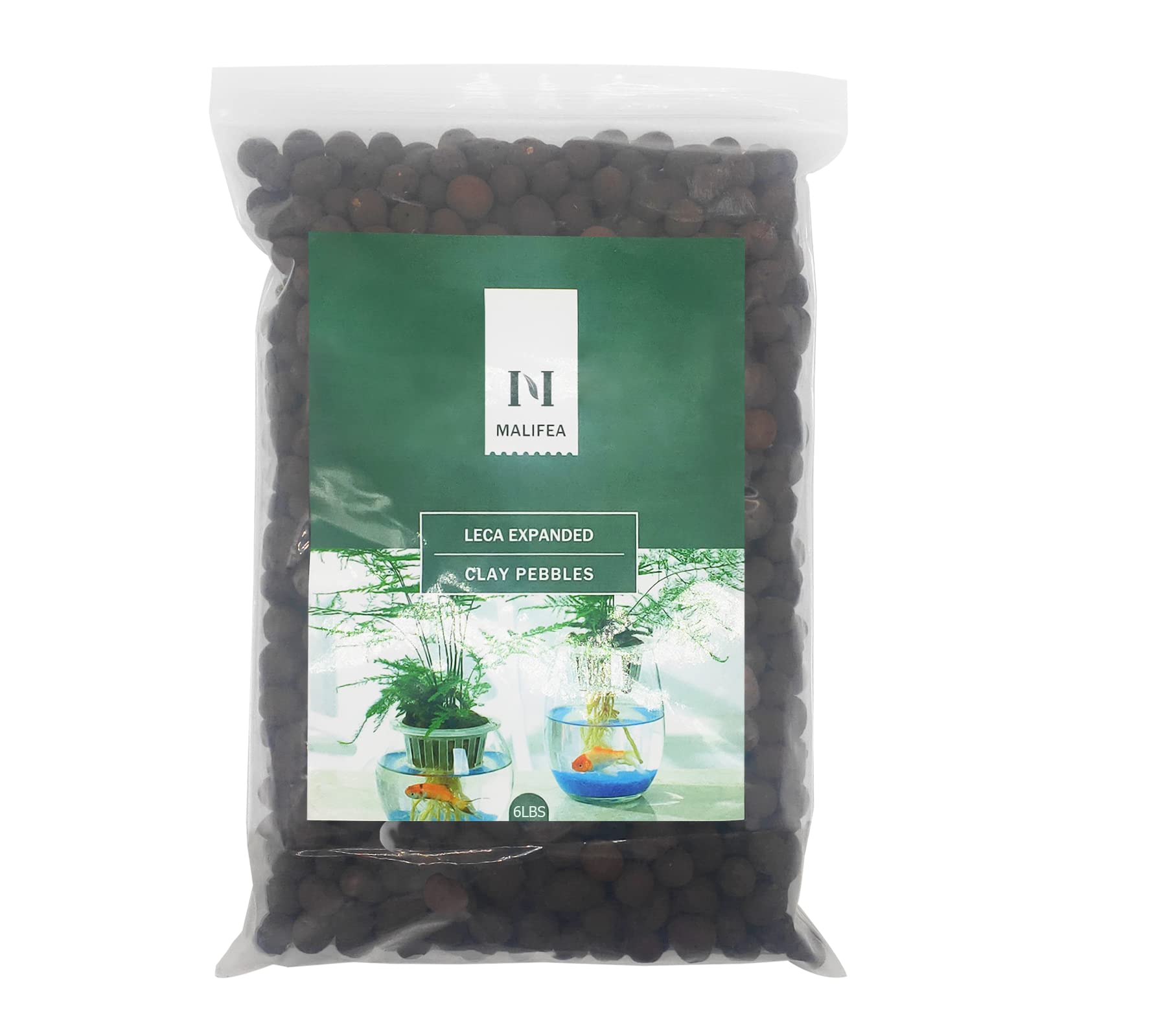 Malifea empaque frontal limpio y práctico con bolitas para cultivo interior