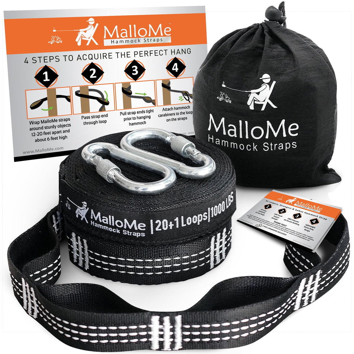 MalloMe empaque del kit mostrando accesorios y beneficios portátiles