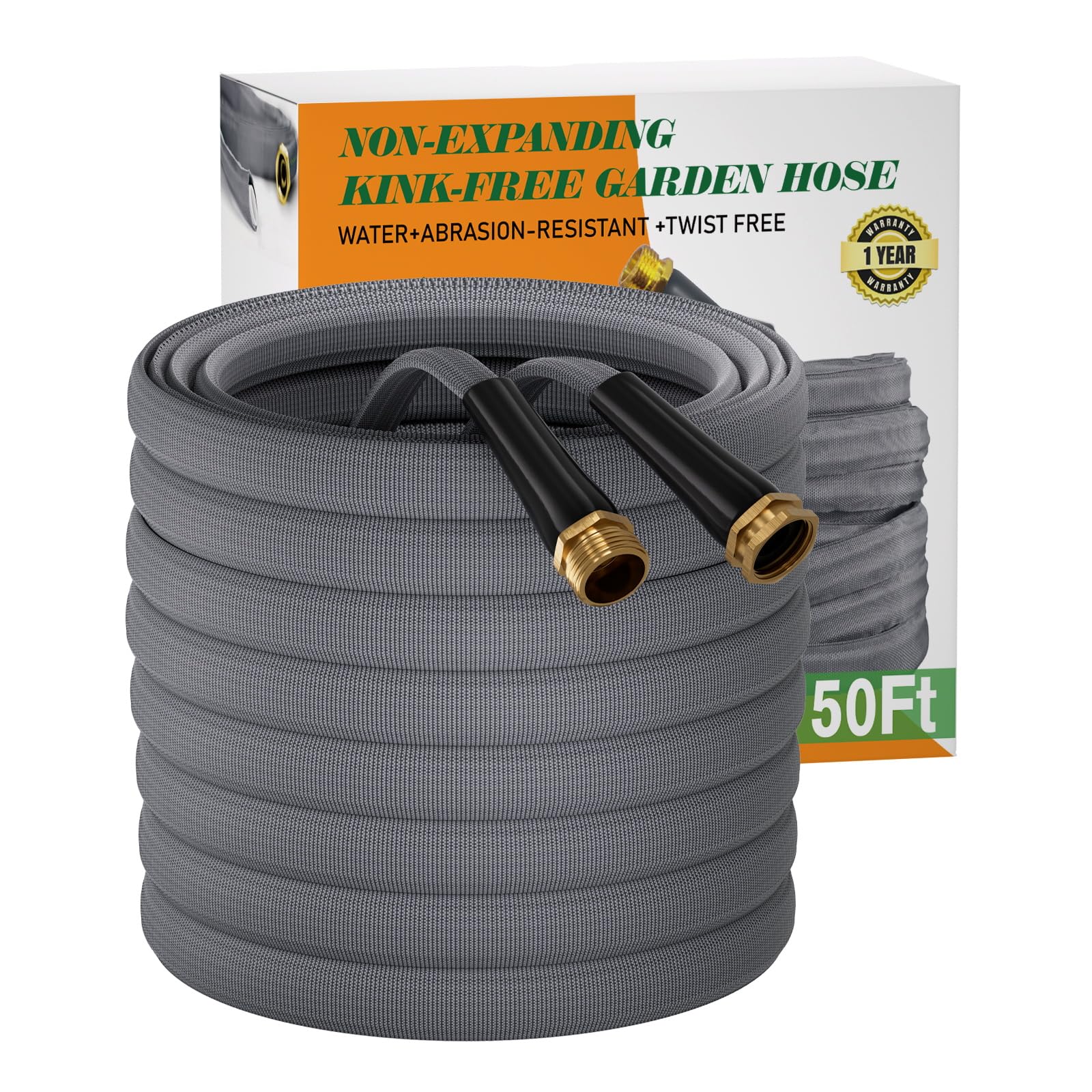 Generic manguera front packaging mostrando longitud y ligereza