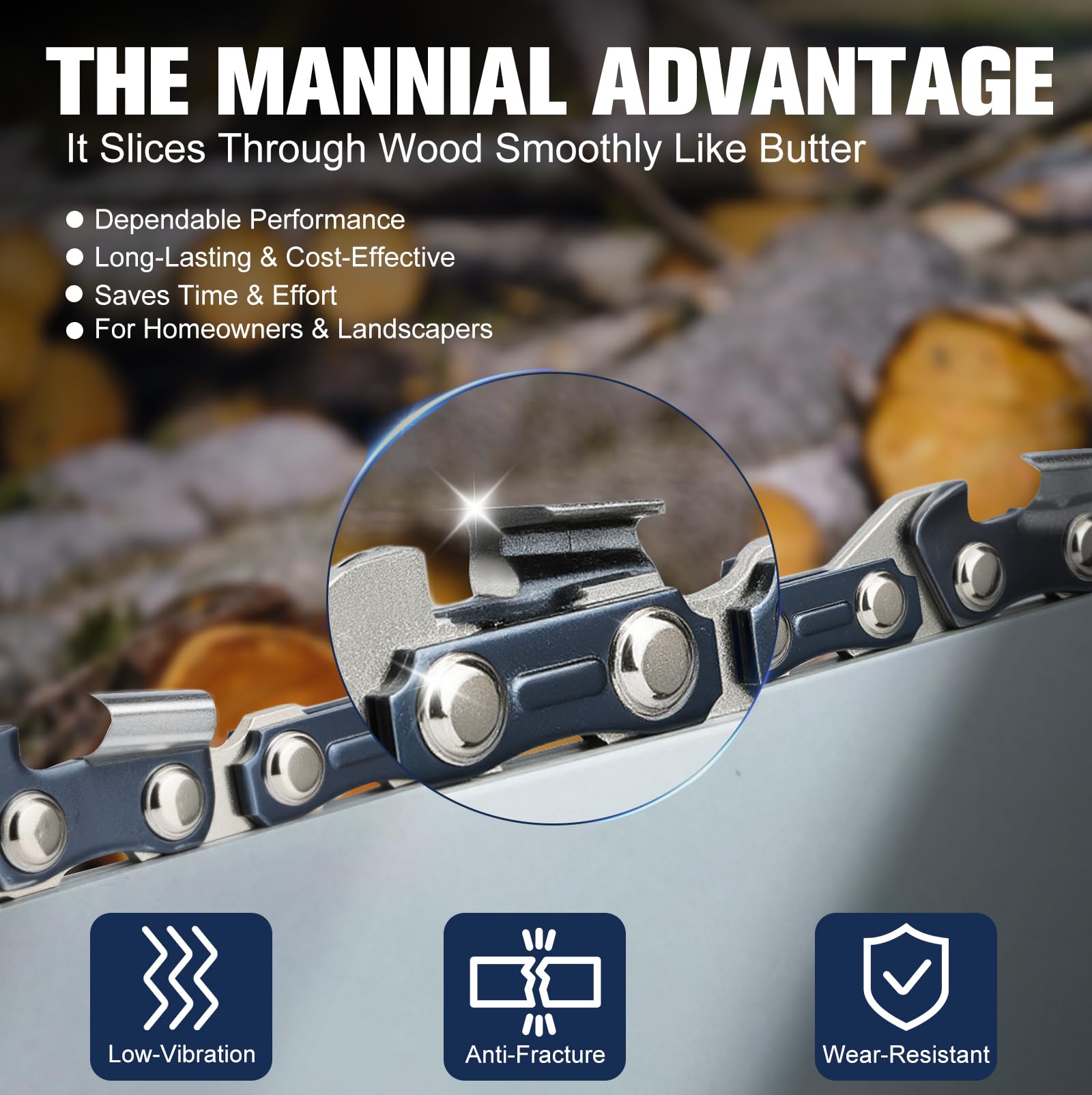 Mannial kit de afilado con limas y calibrador para mantenimiento eficaz